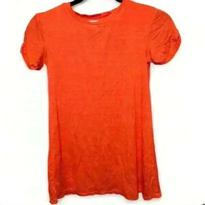 GB Girls Orange T-Shirt Dress Short Sleeve Size 6X